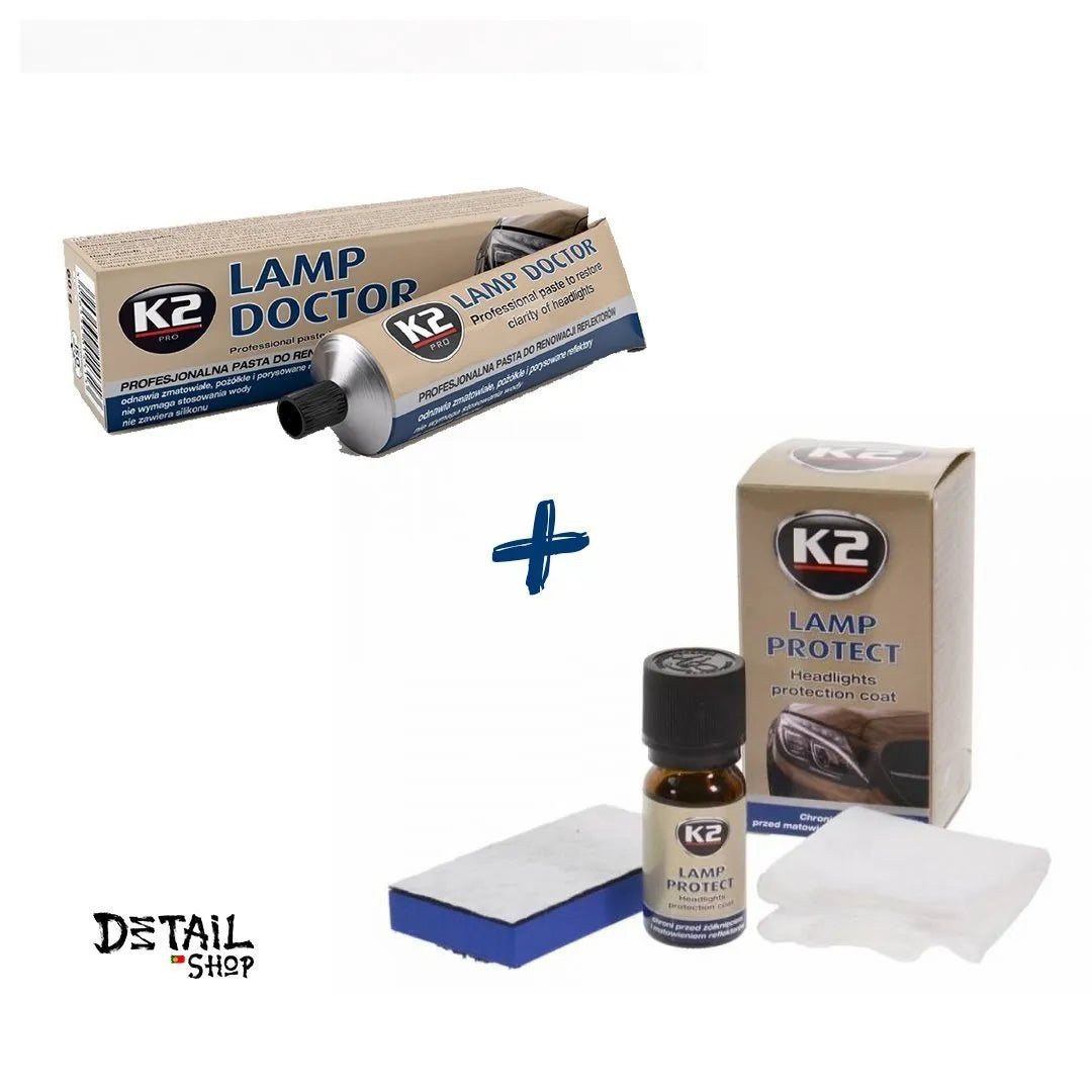 Kit de Polimento e Proteção de Faróis